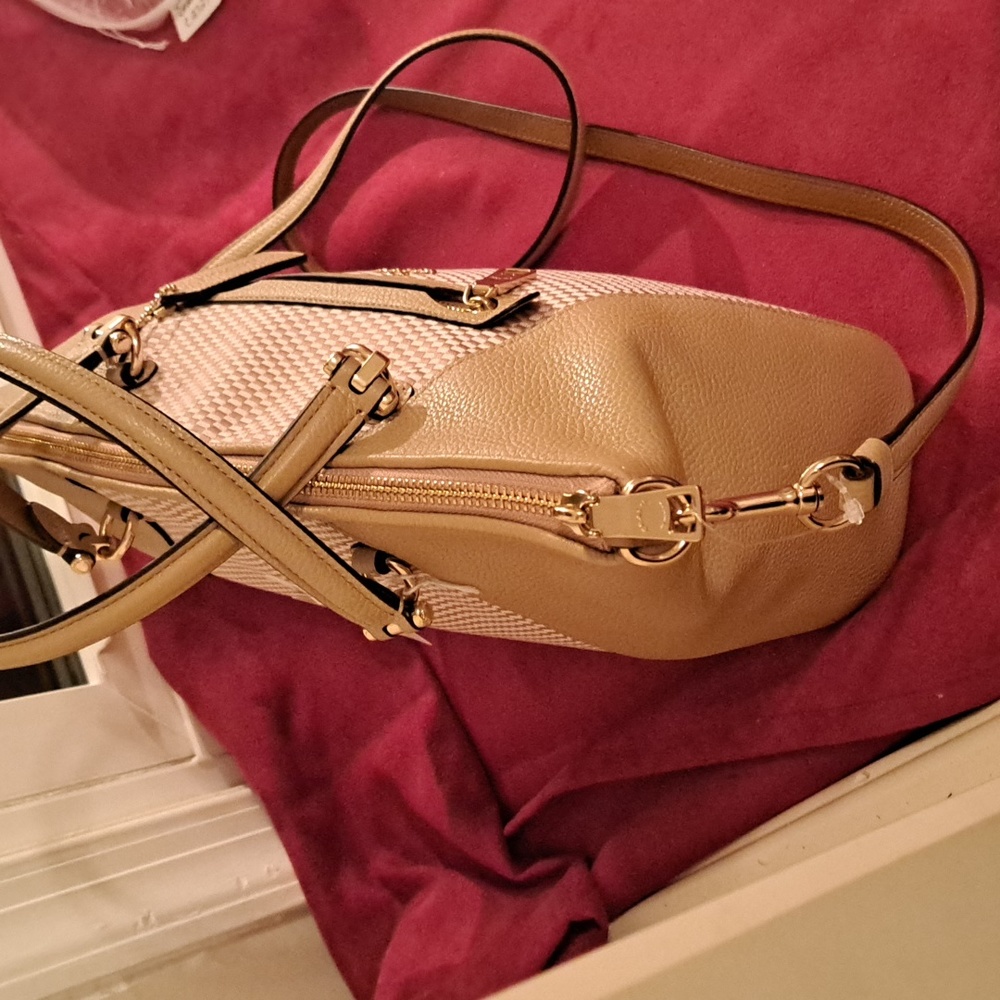 NEW Coach Prairie       Tan/Cream Satchel and Crossbody - Picture 7 of 15